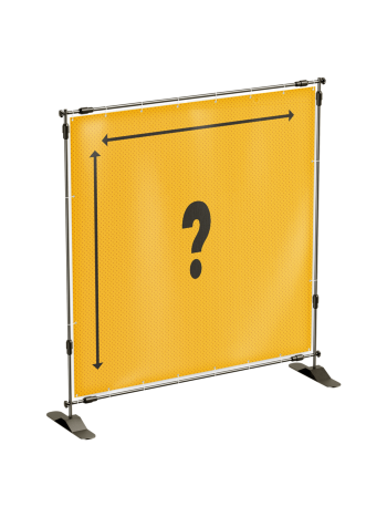 Obrnjen reklamni tekstilni transparent po meri